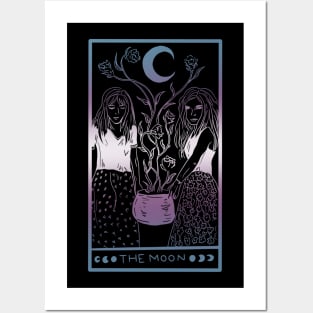 Midnight Margarita Moon - tarot card trans pride pastel Posters and Art